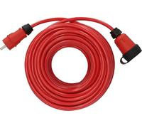 Brennenstuhl Profesional Cable de extensión VQ 2200 IP44 (Cable de 25 m H07BQ-F 3G2.5 en Rojo, Uso del Sitio de construcción y Uso Permanente al Aire Libre, Made in Germany)