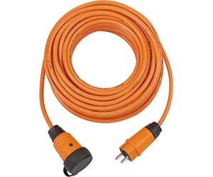 Brennenstuhl professionalLINE BGI 608 - Cable alargador VQ 2100 IP44 (25 m de Cable en Color Naranja H07BQ-F 3G1,5, Uso en Obras y Uso Continuo al Aire Libre, BGI 608)
