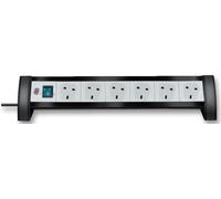 BRENNENSTUHL Regleta de Sobremesa 6 Enchufes con Interruptor, 3m, Negro