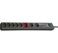 Brennenstuhl secure-tec regleta enchufes con 8 tomas de corriente, pro