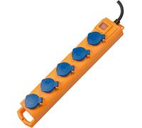 Brennenstuhl regleta Super-Solid SL 554 5 tomas 2 m interruptor IP54 para exterior Amarillo