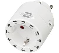Brennenstuhl Temporizador Digital de Cuenta atrás/Enchufe programable de Cuenta con Pantalla LED integrada (para Uso en Interiores, con protección de Contacto Aumentada) Blanco