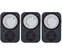 Brennenstuhl Temporizador MZ 20, enchufe mecánico con temporizador (temporizador diario con protección antigolpes elevada), gris (3)