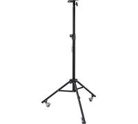 Brennenstuhl Trípode telescópico con rodillos MT 180 / Trípode para focos LED (altura flexible hasta 180cm, pies desplegables, puede utilizarse con o sin ruedas, incluye soporte y juego de tornillos)