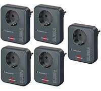 BRENNESTUHL 1506996 Adaptador de zócalo con protección contra sobretensiones 13,500a, paquete de 5