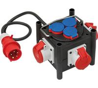 BRENNSTUHL Distribuidor de corriente TPE compacto 1 m IP44 negro