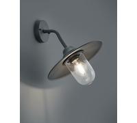Trio-Leuchten Lámpara de pared exterior Brenta, antracita, aluminio, sin bombilla E27