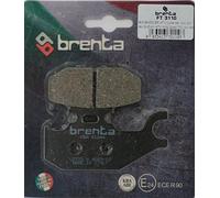 Brenta Pastillas freno organiche Moto para Bombardier ATV Outlander 330 (Pinza DX), DS 650