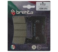 Brenta Pastillas freno organiche Moto para Honda CB 400 Super Four, CBR 600 F, Hyosung EXIV