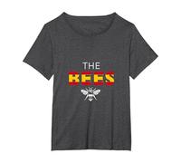 Brentford FC España The Bees Camiseta, Mujer Tallas Grandes, Jaspeado Oscuro, 2XL Grande