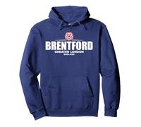 Brentford Greater London England Sudadera con Capucha, Unisex para Adultos, Azul Marino, XL