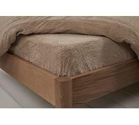 Brentfords Teddy - Sábana Bajera Ajustable para Cama de Matrimonio, Color Gris