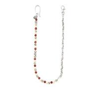 BRERA 67 - Cadena Pantalón con Piedras Naturales para Hombre, Llavero Mosquetón para Moto, Cartera Llavero, Accesorios Rock y Punk para Moteros