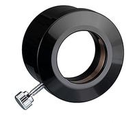 Bresser Adaptador Reductor 1,25 a 2 Pulgadas con Anillo de latón | Para oculares de 1,25 pulgadas, rosca de filtro M48x0,75, aluminio anodizado negro, vástago 25 mm, longitud 34 mm