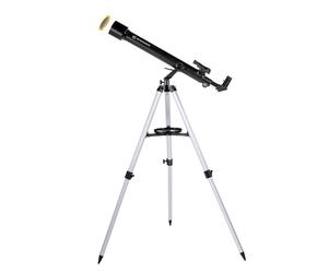 BRESSER Arcturus 60/700 AZ diseño carbono -Lente telescopica con adaptador de camara smart-telefoon