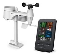 Bresser Beaufort Estación meteorológica Wireless con sensor exterior, 5 en 1: temperatura, humedad, viento, presión atmosférica y precipitaciones