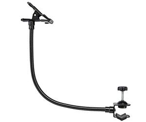 BRESSER BR-21 Cuello de Cisne con Abrazadera de Mesa/Abrazadera de Tubo y Abrazadera de Resorte