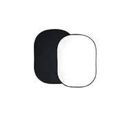 Bresser BR-3 Fondo plegable de tamaño 180cmx240cm negro/blanco | Fondo fotográfico 2 en 1, auto tensado, baja reflexión, marco metálico, tejido de algodón, bolsa de transporte