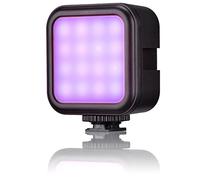 Bresser Luz LED RGB 3W con 13 Efectos, 3000-6500K, CRI >90, Montura Cold Shoe, Portátil