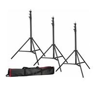 Bresser 3x BR-TP280 Pro Trípode para Iluminación 280cm + Funda