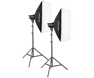 Bresser BRT-200B Set de Flash de Estudio 2 x 200W