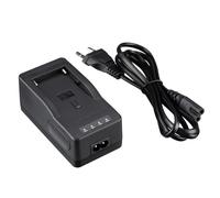 Bresser Cargador rápido para baterías NP F con indicador LED 1800 mA | Para serie Sony L y baterías de terceros, indicador de carga de 4 niveles, apagado automático, entrada 100 a 240 V, 160 g