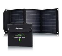 Bresser Cargador solar de 40 W con 1 x CC y 3 puertos USB-A, incluye conector USB-A hembra con QC3.0 para carga rápida, panel solar como cargador para smartphones, banco de energía, etc.