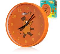 Bresser diemaus - reloj de pared para niños con diseño colorido y mo