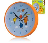 Bresser diemaus - reloj de pared para niños con diseño colorido y mo