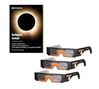 Bresser Eclipse total - Guía de los eclipses solares 2026/27 + 3x Gafas para Eclipse Solar