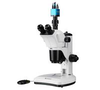 BRESSER Estereomicroscopio Science ETD-301 Trinocular Zoom 7-63x con Cámara Microscopio MikroCam Mini Full HD HDMI