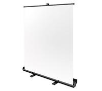 Bresser Fondo Estudio Roll-UP PORTÁTIL 147X190 Blanco | Autoportante, poliéster lavable, estructura neumática en X, cassette de aluminio con asa, transporte 157 x 12 x 11 cm
