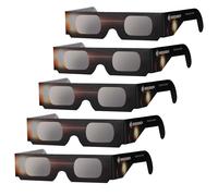 Bresser Gafas Eclipse Solar 10 Unidades, Observación Solar Segura, EN ISO 12312 2:2015, Imagen Amarillo Claro, Diseño B