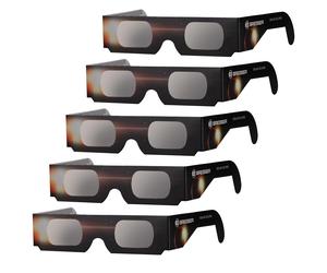 BRESSER| Gafas para ECLIPSE SOLAR【PACK de 5/10/25 Uds】Observación solar Certificado EN ISO 12312-2:2015. El próximo eclipse solar ocurrirá el 12 de agosto 2026. Con esta gafa para eclipse solar de 25