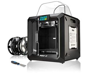 BRESSER Impresora 3D con conexión WiFi y USB Rex II 2 Rollos de filamento incluidos, Negro