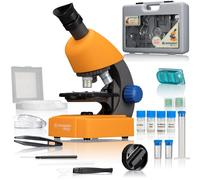 Bresser Optics 8851310 Optical Microscope 640x - Microscopio (Optical Microscope, 640x, 40x, 2X, Naranja, De plástico)