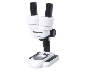 Bresser Junior Microscopio con luz incidente y transmitida, 50x