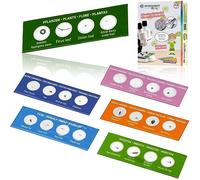 Bresser Junior Set microscopía con 24 preparaciones permanentes para niños | 6 portaobjetos, animales, plantas, insectos, fibras, polen y microorganismos, kit infantil para iniciarse en microscopía