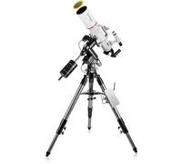 Bresser Messier AR102s/600 EXOS-2 PMC-Eight Goto Juego de Telescopio, 102mm Apertura, 600mm Distancia Focal, Filtro Solar, WiFi, App ExploreStars