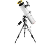 Bresser Messier NT203L/1200 EXOS-2 PMC-Eight Goto Juego de Telescopio, 203mm Apertura, 1200mm Distancia Focal, Filtro Solar, WiFi, App ExploreStars