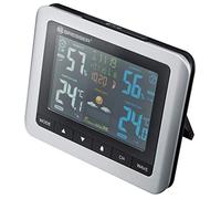 Bresser MeteoTemp WTM Estación meteorológica radiocontrolada con Sensor Exterior, con termómetro de Interior y Exterior e higrómetro, presión atmosférica, Fases Lunares y previsión meteorológica