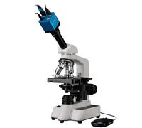 BRESSER Microscopio Erudit DLX 40-1000x con Cámara MikroCam Mini Full HD HDMI