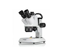 Bresser Microscopio estereoscópico trinocular Analyth STR Trino 10x - 40x con luz LED Regulable separada y asa de Transporte para Uso móvil