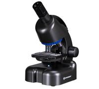 Bresser Microscopio Junior CM-04 100x-900x para niños a Partir de 6 años, iluminación LED, Soporte para Smartphone, Kit de experimentos, Funciona con Pilas