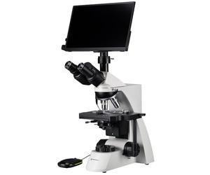 BRESSER Microscopio Science TRM 301 con Cámara MikroCam Mini Full HD HDMI y Pantalla Mini HDMI (13.3")
