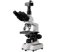 Bresser Microscopio trinocular 40-1000x con cámara UHD, iluminación LED regulable, ideal para la escuela y el ocio