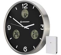 Reloj de pared - IO NX Radio BRESSER, Negro