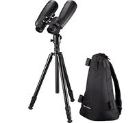 BRESSER NIGHTEXPLORER 15X50 PRISMÁTICOS C/TRÍPODE Y Mochila Negro | 15 aumentos, objetivo de 70 mm, aptos para usuarios con gafas, revestimiento multicapa completo, rellenos de argón