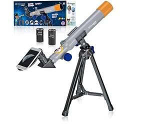 Bresser Optics 8840350 Refractor 32x Gris, Naranja - Telescopio (34 cm, 180 g, 5,5 cm, De plástico)