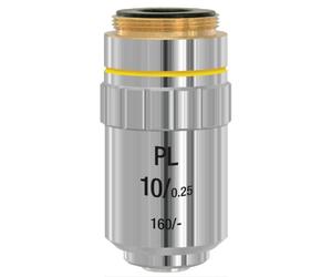 Bresser Planachromat 10x - Lente objetivo acromático, DIN-PL 10x, Longitud de comparación acromática 45 mm